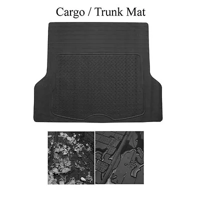 Brand New Semi Custom Black Rubber Cargo Trunk Floor Mats For Ford • $42.24
