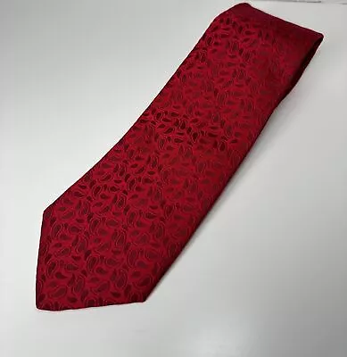 Kiton 100% Silk Seven Fold Neck Tie Red 58”x3 1/2” • $19