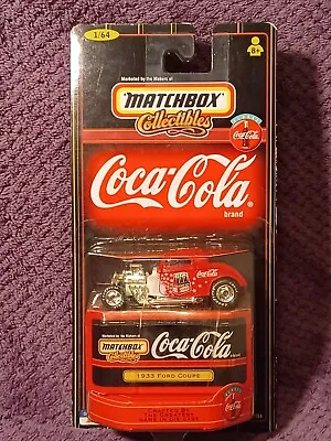 Matchbox Collectibles Coca-Cola 1933 Ford Coupe Hotrod Diecast 1:64 NIP • $16.95