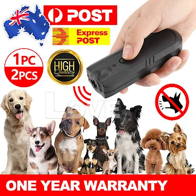 Anti Bark Device Ultrasonic Dog Barking Control Stop Repeller Trainer  Tool AU • $9.95