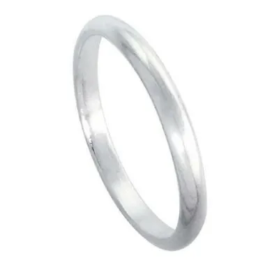 2mm Men & Women Sterling Silver High DOME Wedding Band Thumb / Toe Ring • $9.39