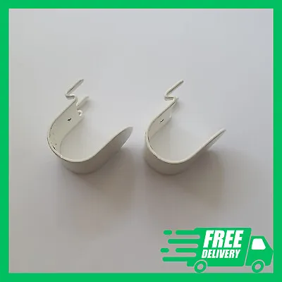 192285 X 2 IKEA BEKANT/ÖVNING Storage Unit Replacement Hooks Spares - White • £6.99