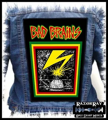 BAD BRAINS --- Backpatch Back Patch / Minor Threat Cro-Mags Circle Jerks Fugazi • $20