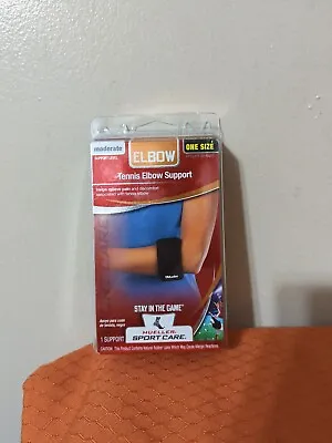 New Mueller Tennis Elbow Support Moderate One Size Black  • $11.99