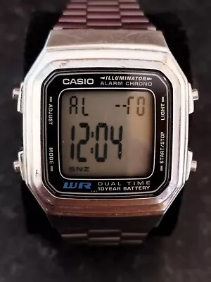 £9.93 • Buy Mens Womens Unisex Vintage CASIO A178W Illuminator Watch Chrono Alarm Dual Time
