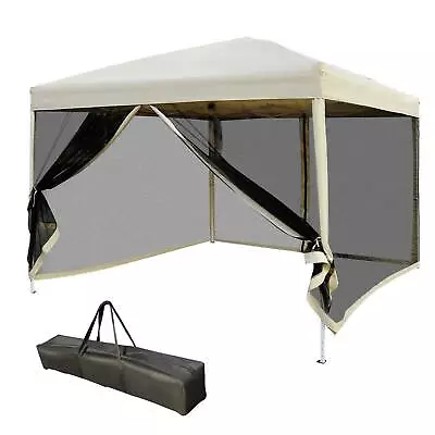Outsunny 2.97 X 2.97m Gazebo Canopy Pop Up Tent Mesh Screen Garden Shade Mesh • £109.99