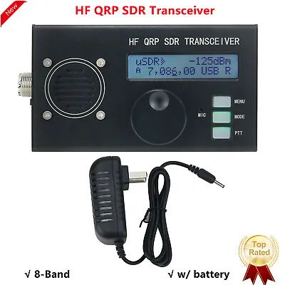 USDR QCX To SSB HF Transceiver QRP SDR Transceiver 8-Band 5W W/ DSP SDR USDX • $129