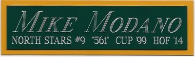 MIKE MODANO MINNESOTA NORTH STARS NAMEPLATE FOR AUTOGRAPHED Signed HOCKEY JERSEY • $14