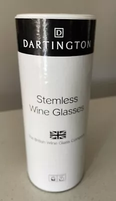 Dartington Stemless Wine Glasses British Wine Glass Company New Boxed Set Of 2 • $30