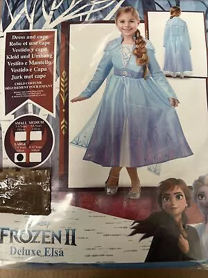 Rubie's Disney Frozen Elsa Deluxe Fancy Dress Child Costume Large 7-8 Years • £4.99