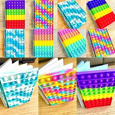 £8.99 • Buy Notebook A5 A6 Pop Notepad Popper Fidget Toy Push It Poppet Back To School
