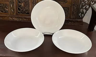 Corelle Winter Frost White Bowls 8.5  X 1.5” Pasta Soup Salad  Set 3 Unused • $42.38