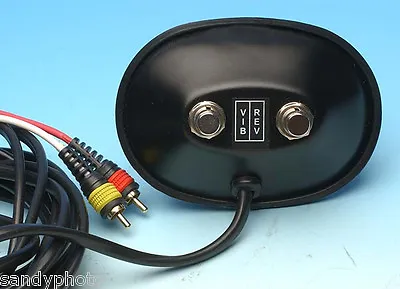 Black Vintage Footswitch For Fender Blackface/silverface Amps 2 Rca Plugs • $39.50