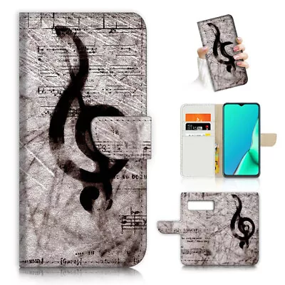 ( For Google Pixel 8 ) Wallet Flip Case Cover AJ23849 Music Note • $13.99