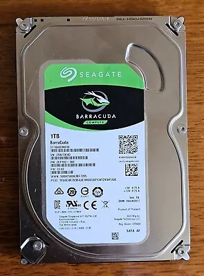 Seagate BarraCuda 1 TB Internal 3.5  Hard Drive -ST1000DM010 • $40