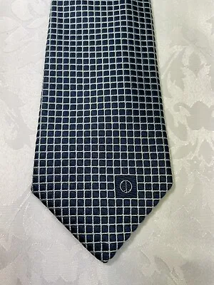 Dunhill Silk Tie~ Made In England~ Squares~ SHORT 54 ~ 3 1/4  Wide~ SHIPS FREE! • $17.90