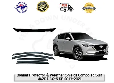 Bonnet Protector Hood Guard Weather Shields To Suit Mazda CX-5 CX5 KF 2017-2021 • $127.39