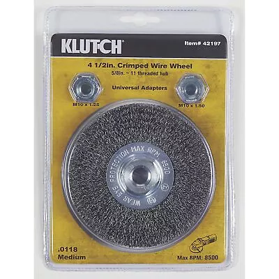 Klutch 4 1/2in. Crimped Wire Wheel • $8.99