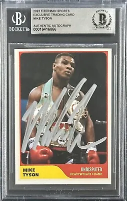 Mike Tyson Signed 2023 Fiterman Sports Exclusive Trading Card Beckett Undisputed • $119.99