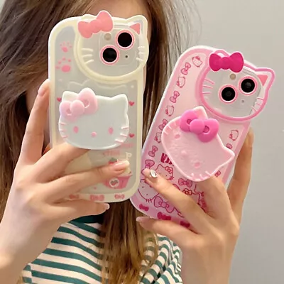 For IPhone 15 Pro Max 14 13 12 11 XS XR 7 8 Cute Hello Kitty Phone Holder Case • $14.99