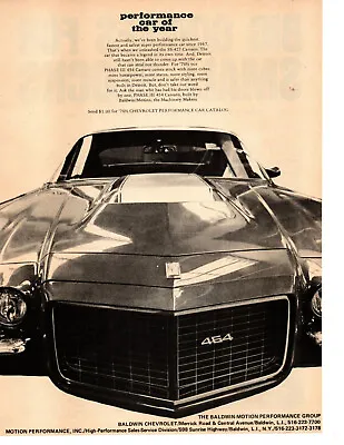 1971 Phase Iii Ss-454 Camaro Baldwin / Motion Performance Group ~ Original Ad • $19.95