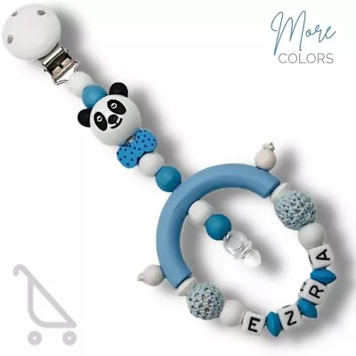 Pram Charm Personalized |Wood Mobile Push-chair Buggy Stroller Baby Girl Boy 🐼 • £10