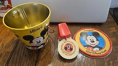 Vintage Mickey Mouse Label Maker Plus Cookie Tin Empty • $9.99