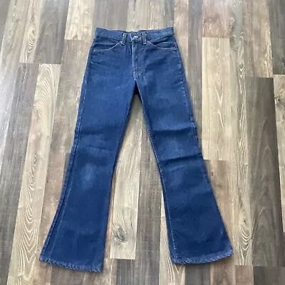 Vintage Levis 646 0217 Orange Tab Flare Jeans Actual Fit Size W28 L29.5 • $250