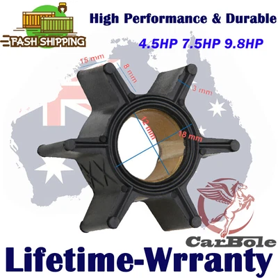 Impeller For Mercury Mariner Outboard 7.5 9.8 Hp 2 Stroke Water Pump 47-89981 AU • $14.89