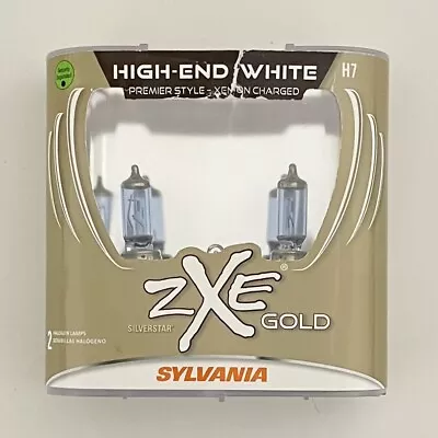 Sylvania H7 SilverStar ZXE GOLD Pair Set H7SZG.BP2 Headlight 2 Bulbs • $29.99