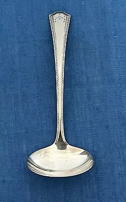 Vintage National Silver Co. EPNS Silverplate Sauce / Gravy Ladle ADAM Pattern • $9.95