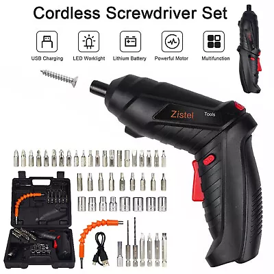 48 In 1 Rechargeable Wireless Cordless Electric Screwdriver Drill Set Power Tool • $21.99