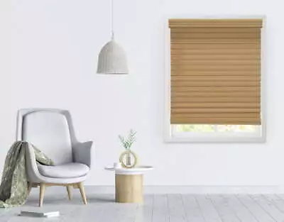 Richfield Studios 2.5  Cordless Durable Faux Wood Blinds Cedar Free Shipping PVC • $29.48