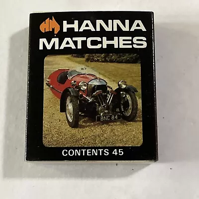 Hanna Matches & Sterling Cigarettes Vintage Car Series Matchbox 1935 Morgan • $6.50