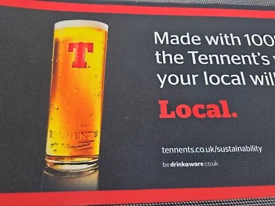 £6.50 • Buy TENNENTS LAGER Bar Runner X1 Home Bar PUB MAN CAVE Gift LOT T685