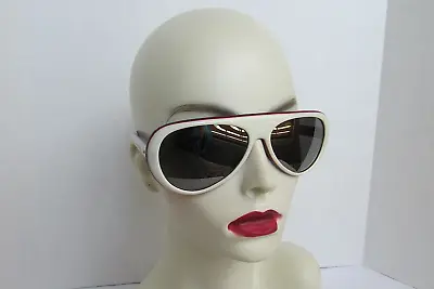 Vintage MARTIN SNO Blue Red White Plastic Mirrored Skiing Sunglasses • $65