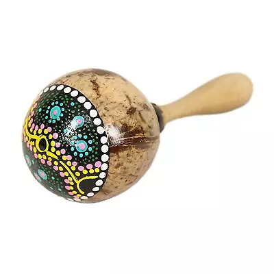 Coconut Shell Maracas Hand Percussion Hand Rattle For Adults • £10