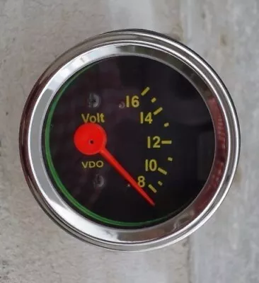 New Volt Gauge Voltmeter VDO Type 2-1/16 / 52 Mm 12 V System W/wire Harness • $15.99