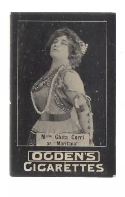 Ogdens  Tabs Card:  Miss Ghita Corri  (plain Back) • £1.49