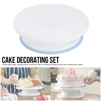 £16.98 • Buy Household Cake Decorating Turntable Rotating Cake Stand Kit Pastry Baking