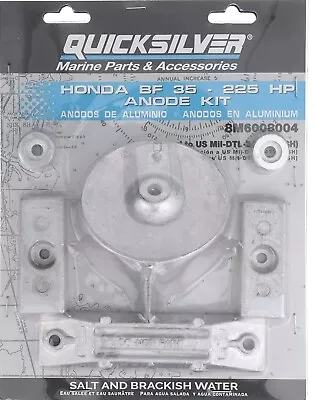 Quicksilver 8M6008004 Aluminum Anode Kit - Honda Outboards - BF35-225 • $23.95