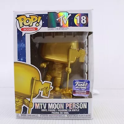 G2 Funko Pop Icons Shop Hollywood Exclusive Vinyl Figure 18 MTV Moon Person • $19.95