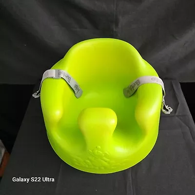 Bumbo Baby Infant Floor Seat With Safety Belt Strap Green  Excellent Condition  • $20