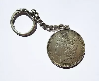 1883-O Morgan Silver Dollar Key Chain With Sterling Chain ✅  ✅ • $100