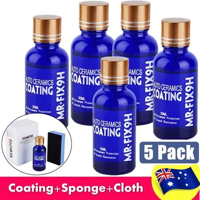 1-5PACK Car Polish 9H Nano Hydrophobic Waterproof Glass Ceramic Coating MR FIX • $7.91