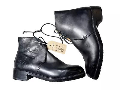 £34.95 • Buy Original British Army Issue Black Leather Officers George Boots Size 6M UK #346