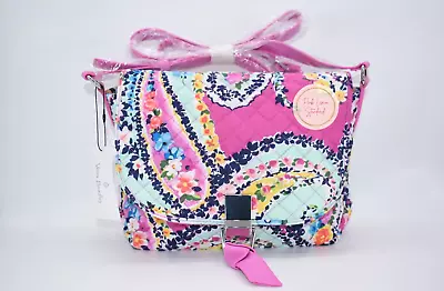 Vera Bradley Carson Crossbody Bag In  Wildflower Paisley  Pattern • $39.44