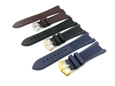 £24.90 • Buy 25mm Rubber Strap Band Fit PATEK PHILIPPE Wrist Watch NAUTILUS Pin Buckle Silver