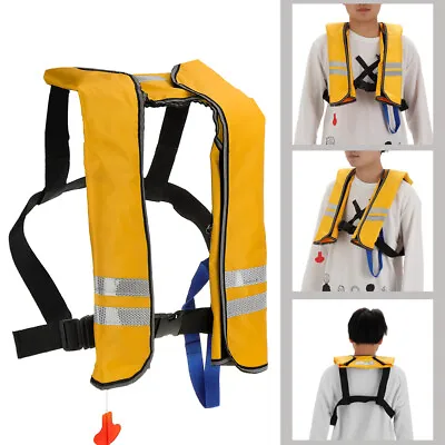 $32.95 • Buy Auto Inflatable Life Jacket Pfd Adult Fishing Vest Water Swimming Survival Kayak