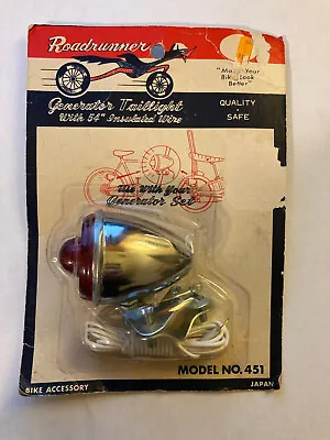 Vintage Roadrunner Generator Taillight Bike Accessory Model 451 Japan • $49.99